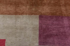 "Plateau" Contemporary Art Deco Inspired By Ivan Da Silva Bruhns Tan Carpet