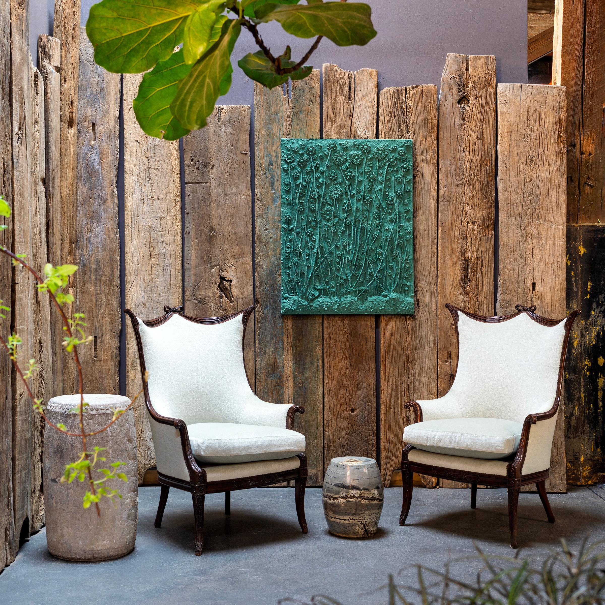 XXIe siècle et contemporain Table tambour en pierre à peindre Plateau en vente