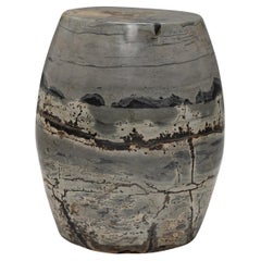 Mesa de tambor de piedra para pintar meseta