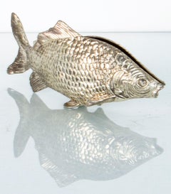Plated Metal Fish Napkin Holder