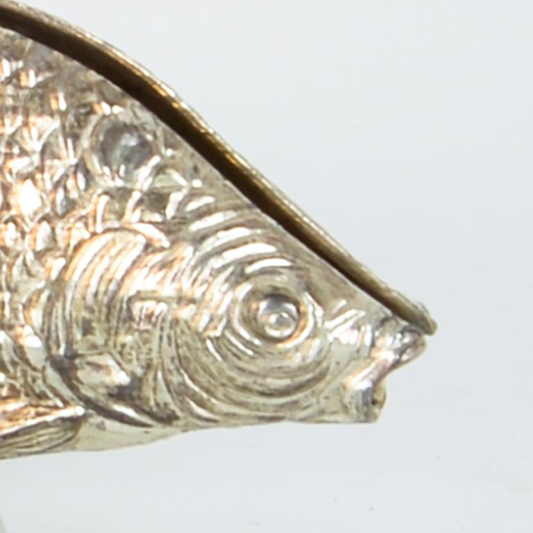 French Plated Metal Fish Napkin Holder