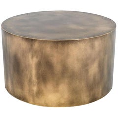 Plated Steel Brassy Boy Coffee and Side Table by Oso Industries