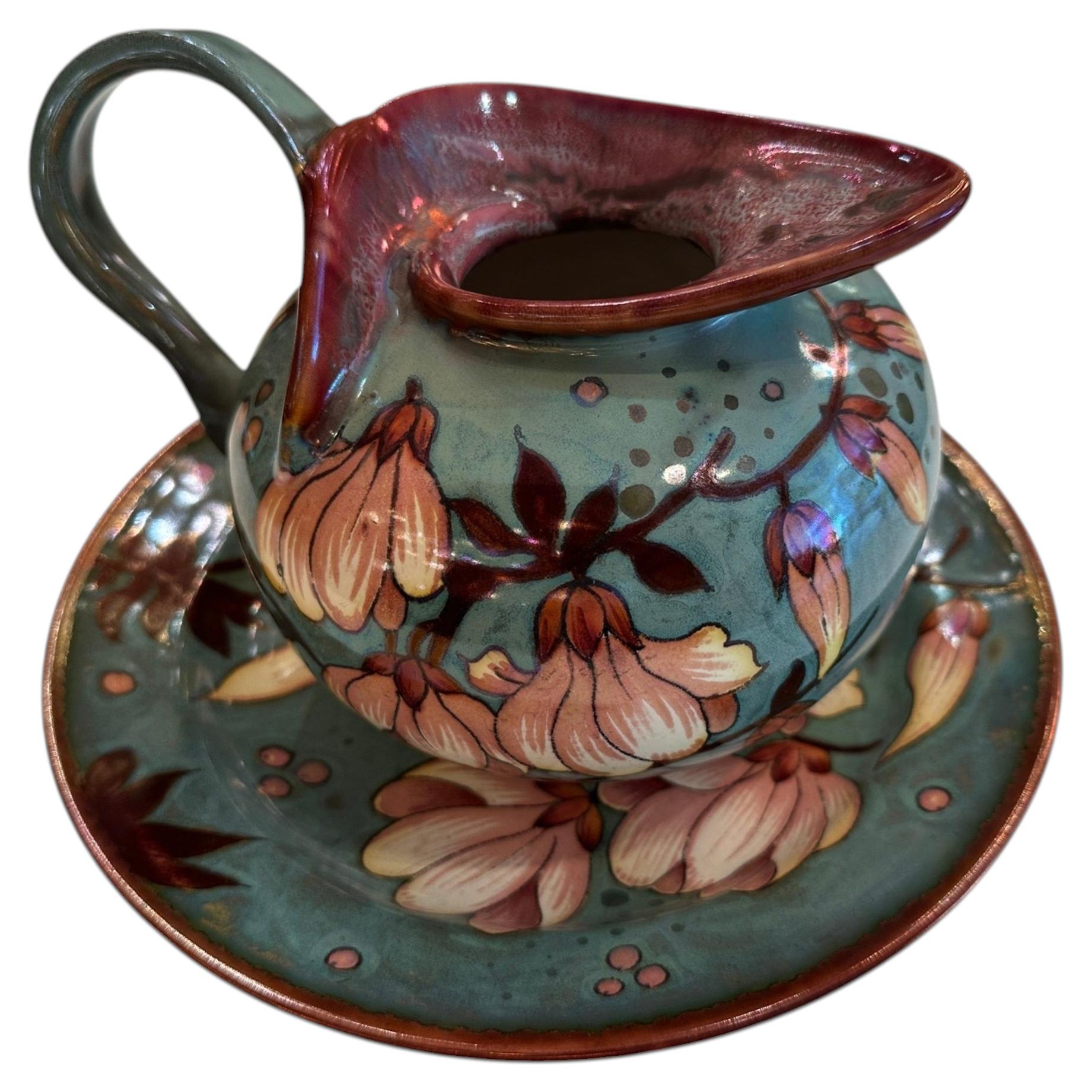 Plateelbakkerij Zuid-Holland, Technique: Unique Metalique, 1950, Willem van Ham For Sale