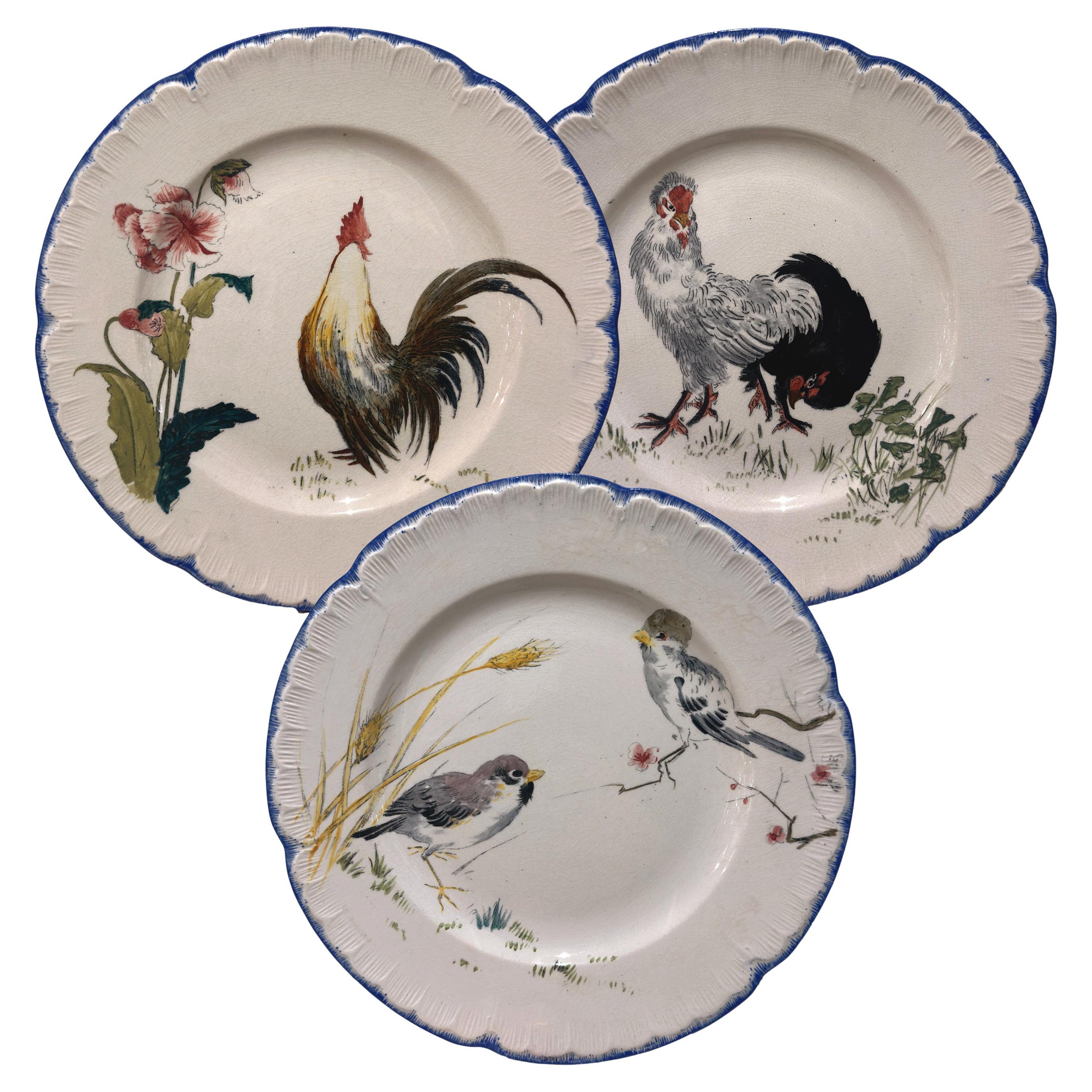 Plates Choisy-le-Roi for L'Escalier de Cristal, 19th "Grands Oiseaux"
