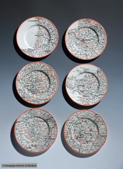 Plates Commemorating Le Tour De France 1959 Luneville Faience