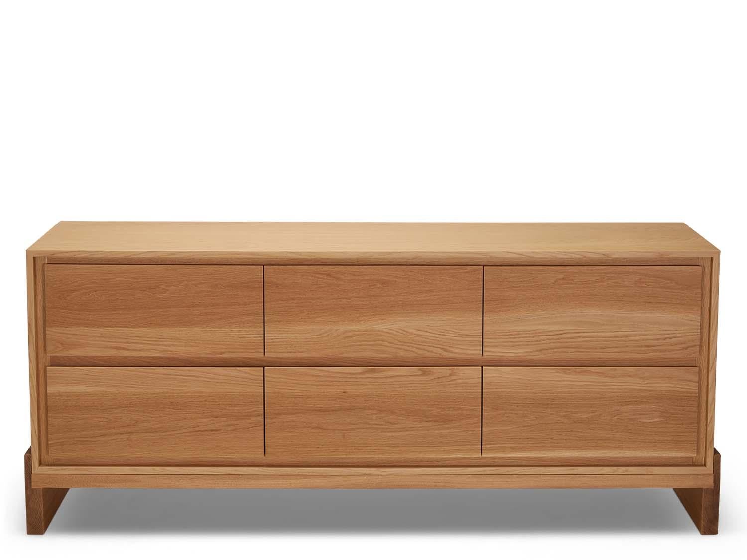 The Platform Chest is a six drawer chest with a solid American walnut or white oak front and base, with scribed drawers.

The Lawson-Fenning Collection is designed and handmade in Los Angeles, California. Reach out to discover what options are