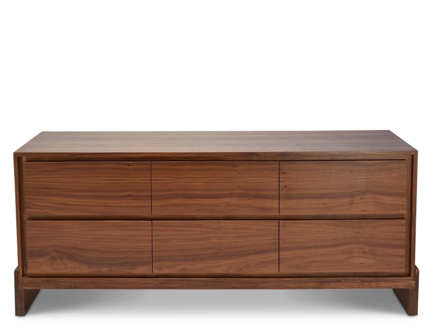The Platform chest is a six drawer chest with a solid American walnut or white oak front and base. 

The Lawson-Fenning Collection is designed and handmade in Los Angeles, California. Reach out to discover what options are currently in stock.