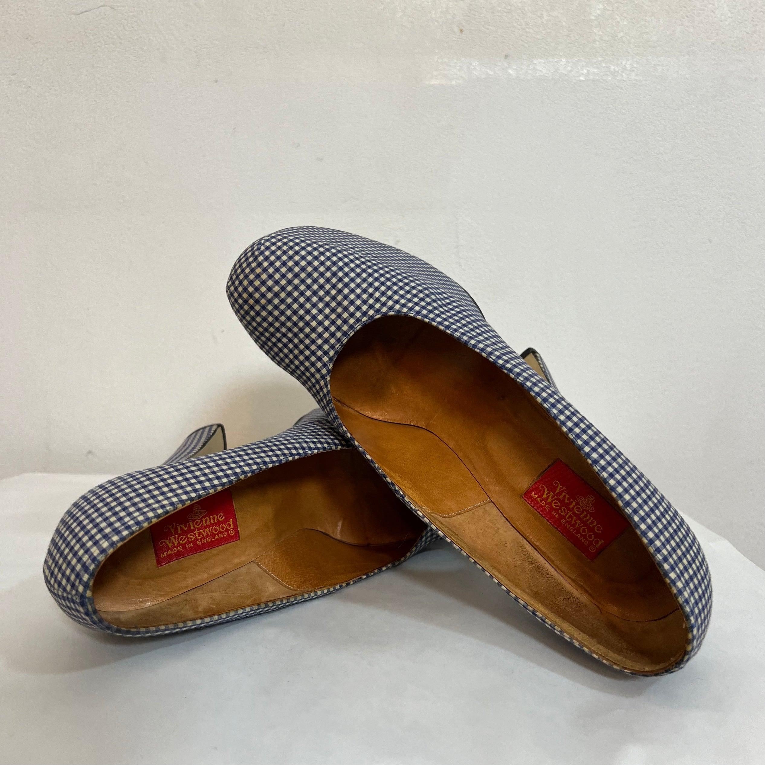 Women's Platform heels 1993 Vivienne Westwood gingham For Sale