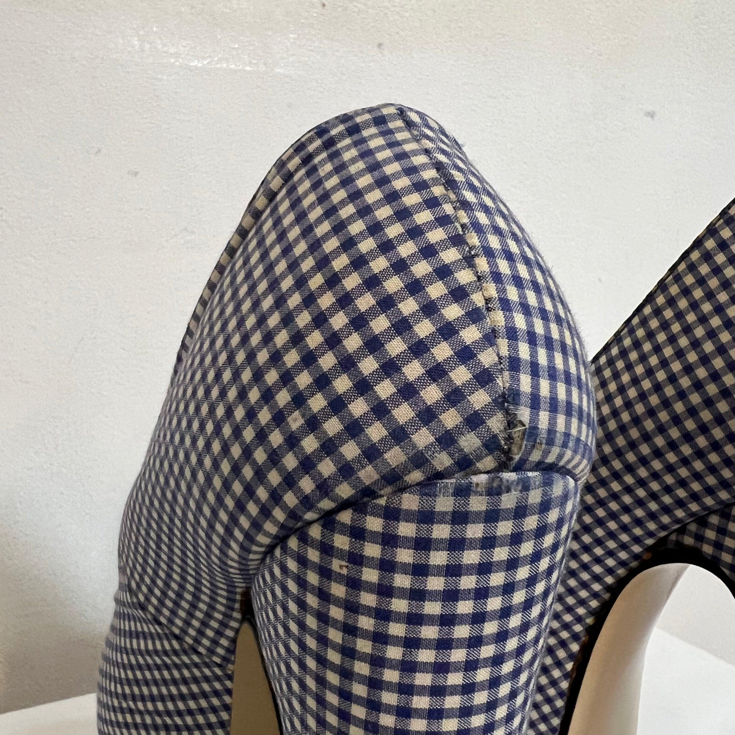 Platform heels 1993 Vivienne Westwood gingham For Sale 4