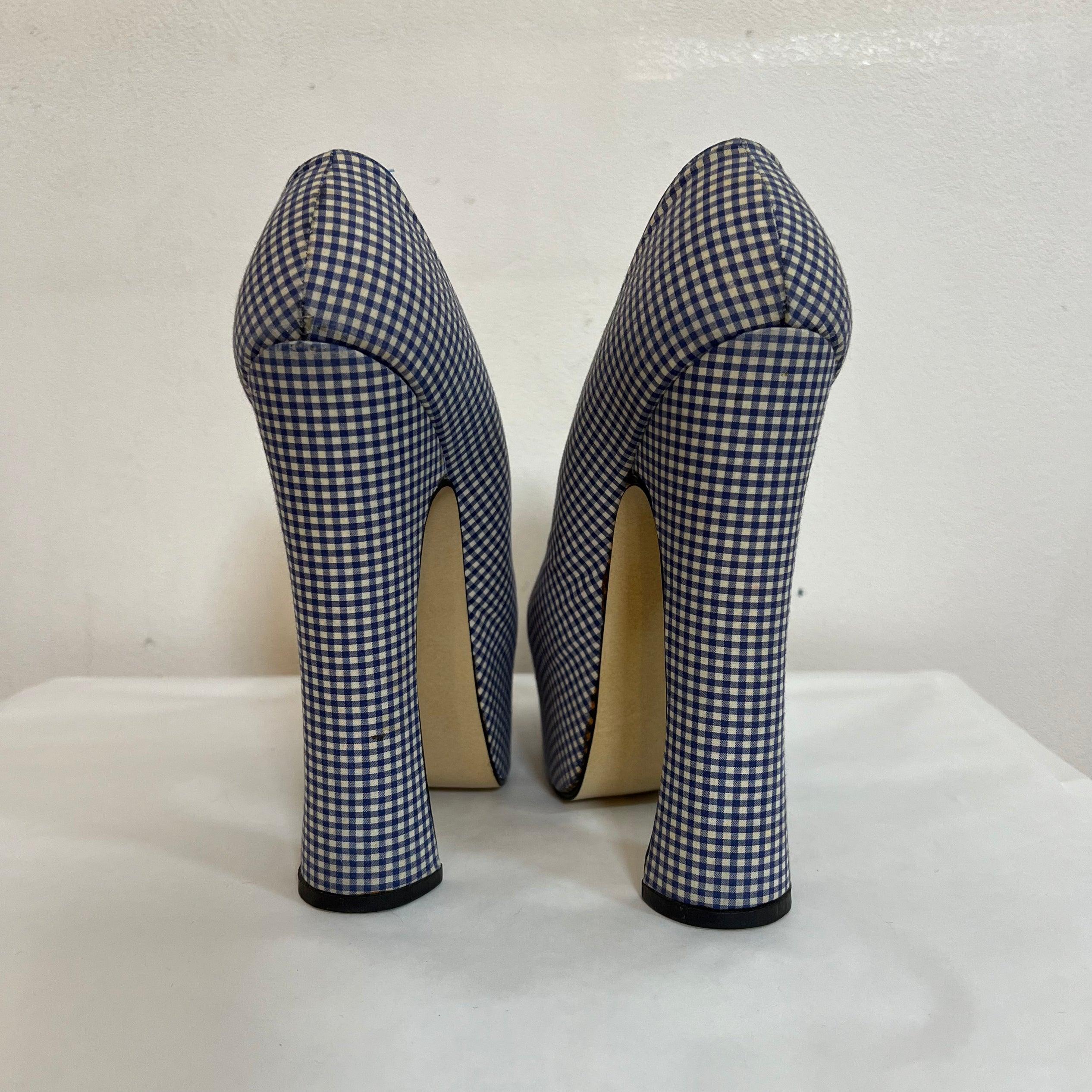 Platform heels 1993 Vivienne Westwood gingham For Sale 5