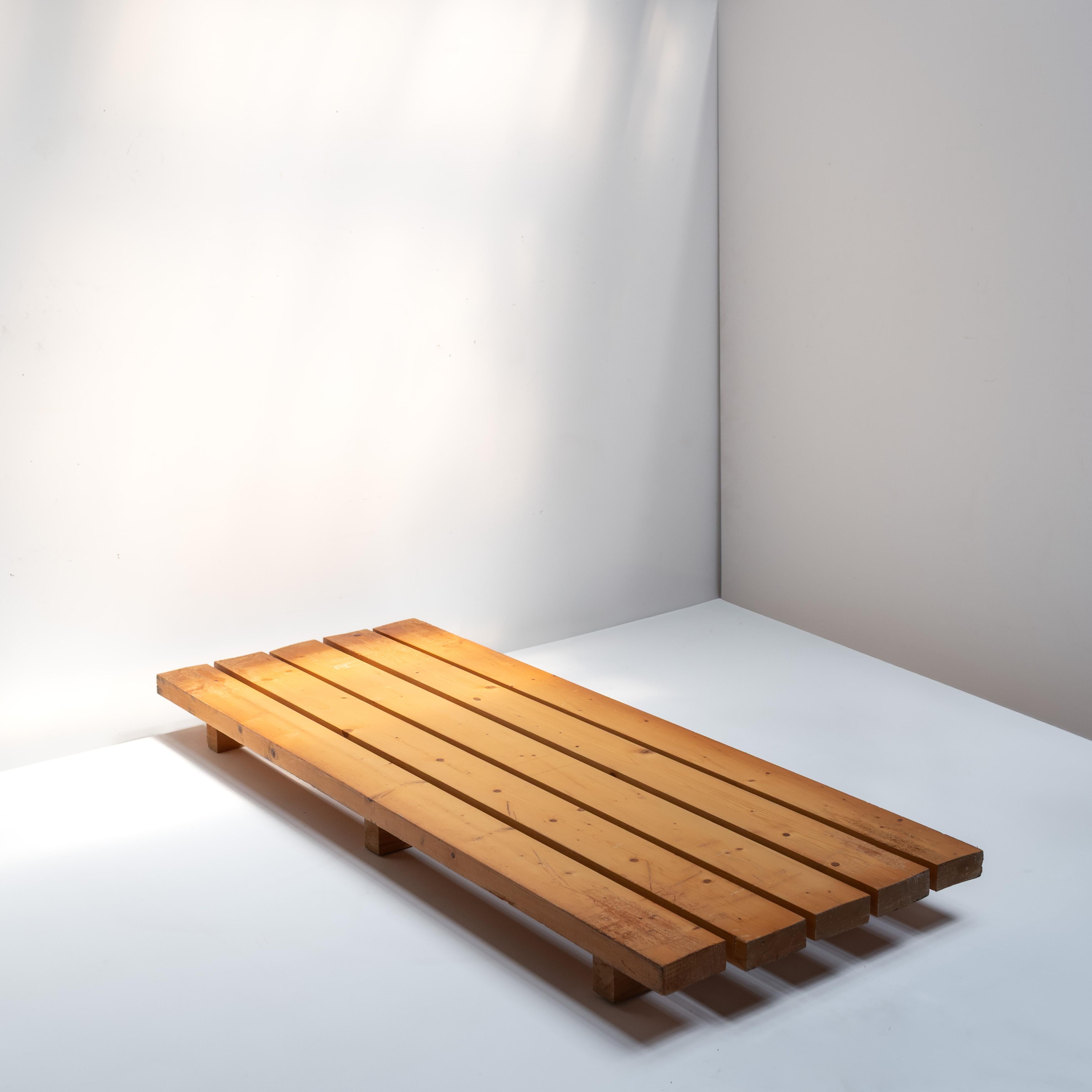 French Platform Low Bench by Charlotte Perriand, 1970s For Sale