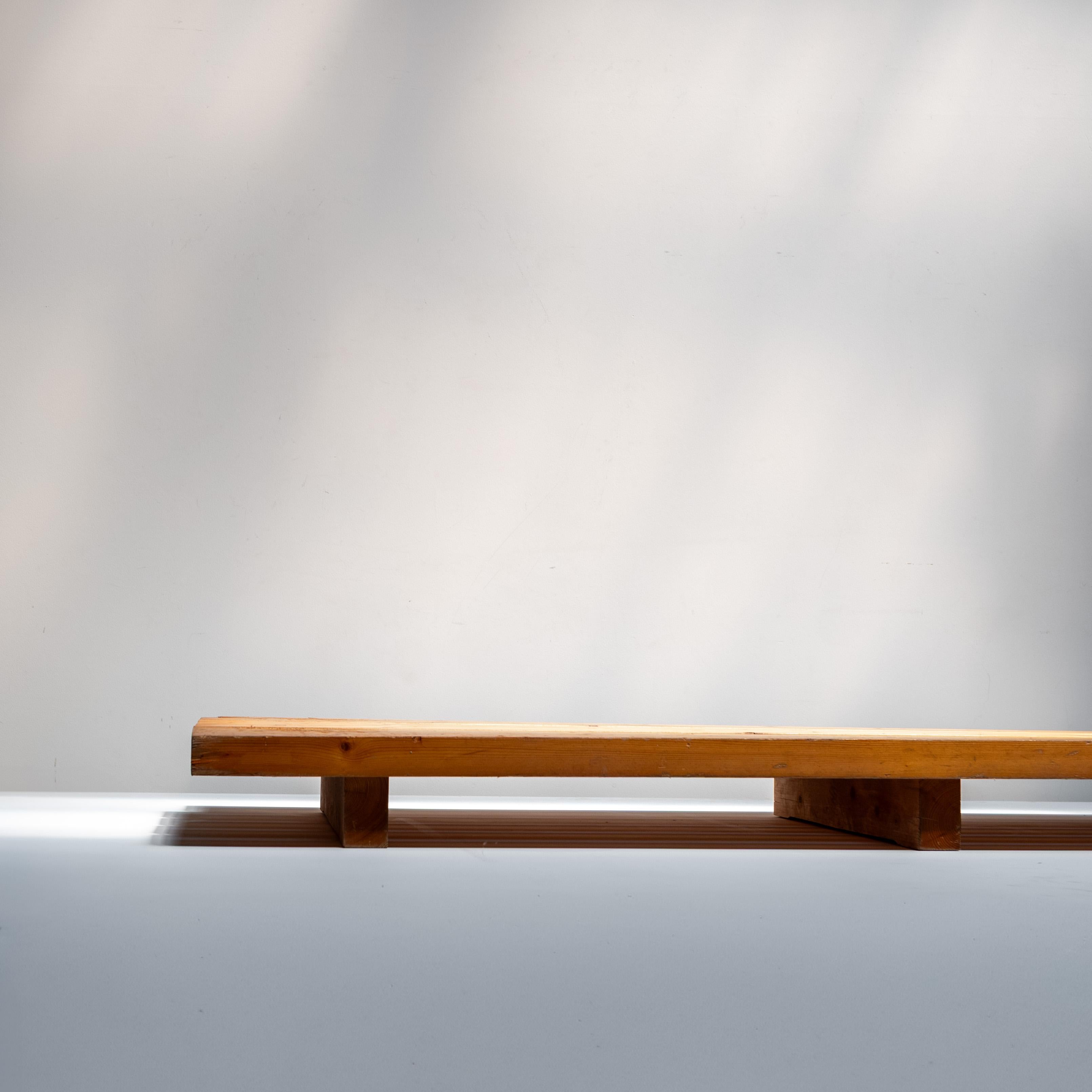 Platform Low Bench by Charlotte Perriand, 1970s For Sale 1