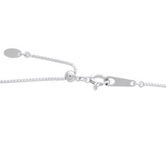 Collana in platino con diamanti e zaffiri da 0,15 carati MF22-041326