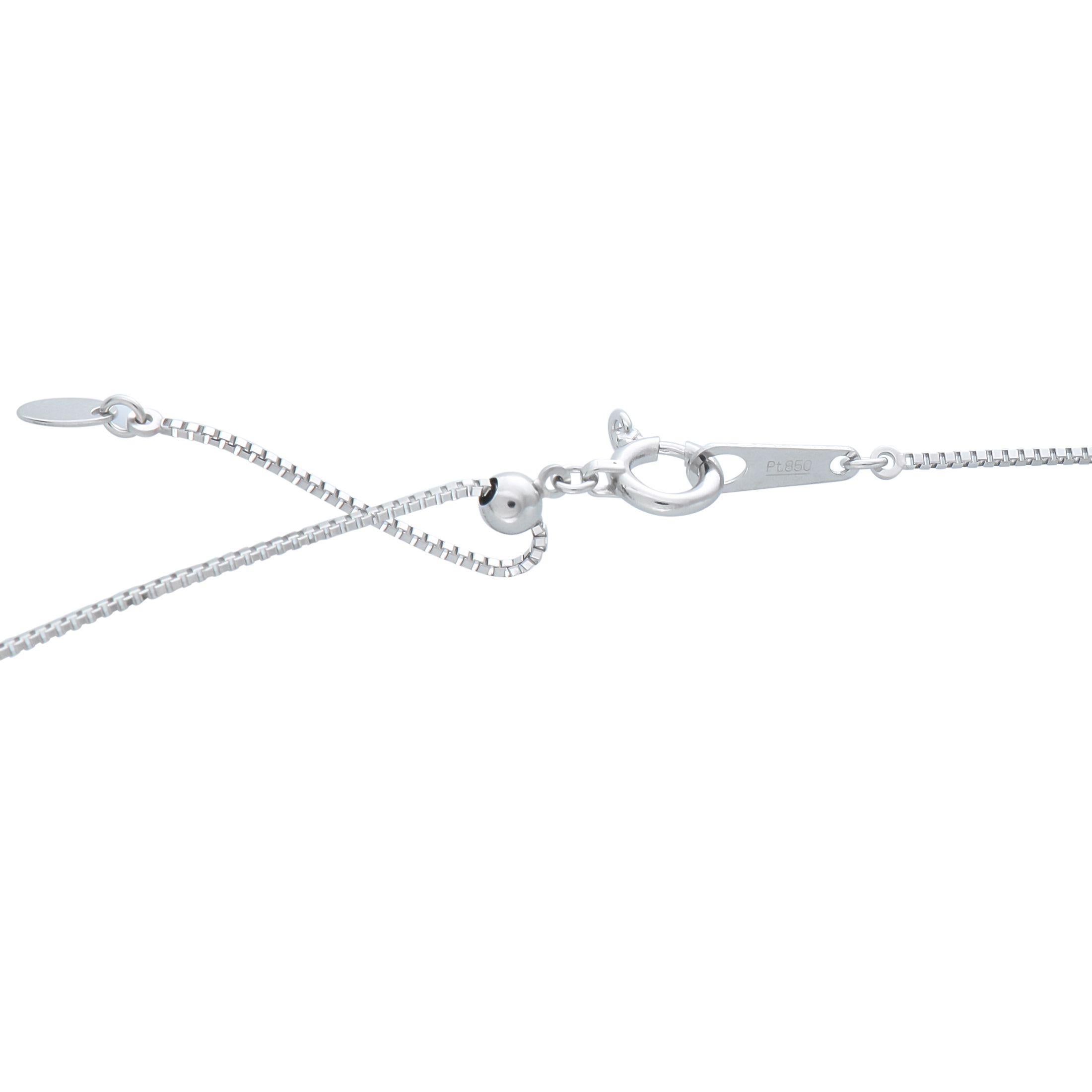 Collar Colgante Oval Sunburst de Platino 0.26ct Diamante y Zafiro Corte redondo en venta