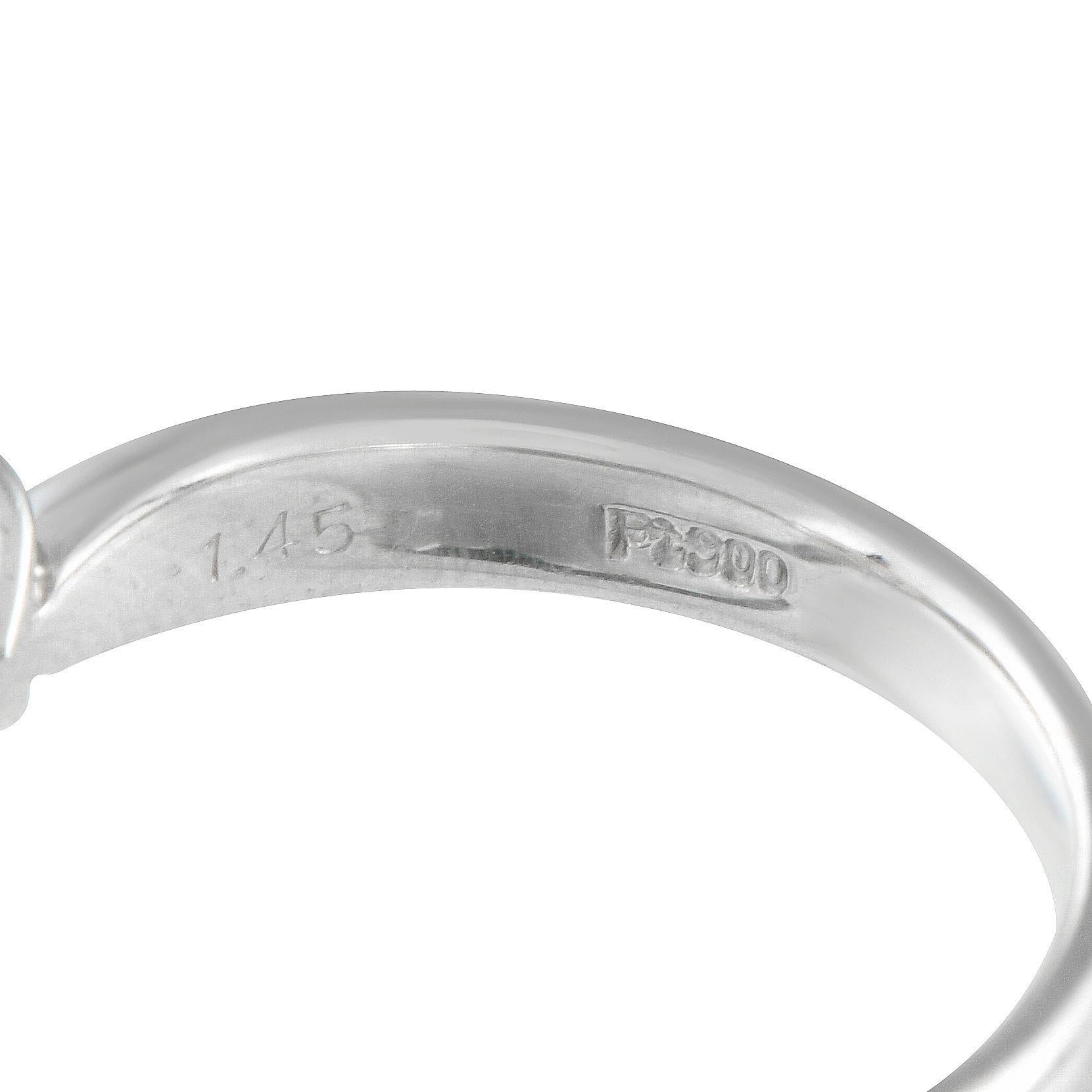 Bague en platine 0,30ct diamant et saphir jaune Excellent état - En vente à Southampton, PA