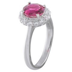 Platinum 0.41ct Diamond and Ruby Ring MF14-052126
