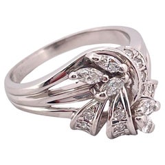0.43ctw F-G VS2-SI1 Diamond Ring Set In Platinum
