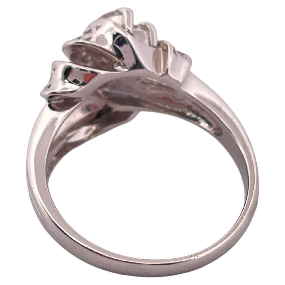 Bague en platine 0.43ctw F-G VS2-SI1 Diamond Ring Bon état - En vente à Sewickley, PA