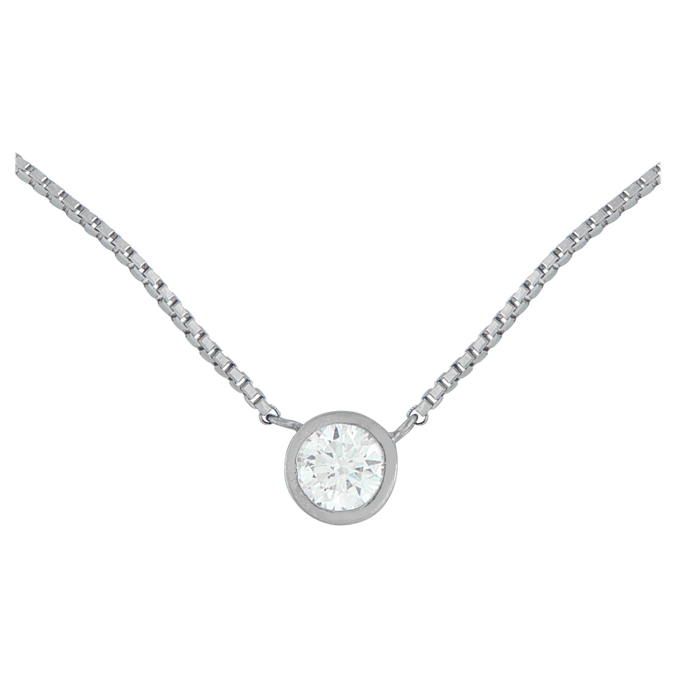 Platinum 0.44ct Round Diamond Necklace MF70-101525
