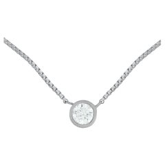 Platinum 0.44ct Round Diamond Necklace MF70-101525