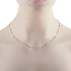 Platinum 0.50ct Diamond Station Necklace MF17-070726
