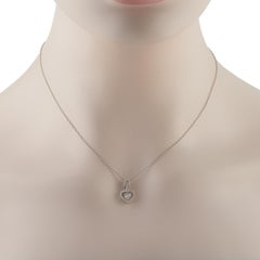 Collana in platino con diamante da 0,51 carati MF42-031326