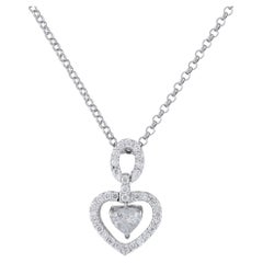 Collana in platino con diamante da 0,51 carati MF42-031326