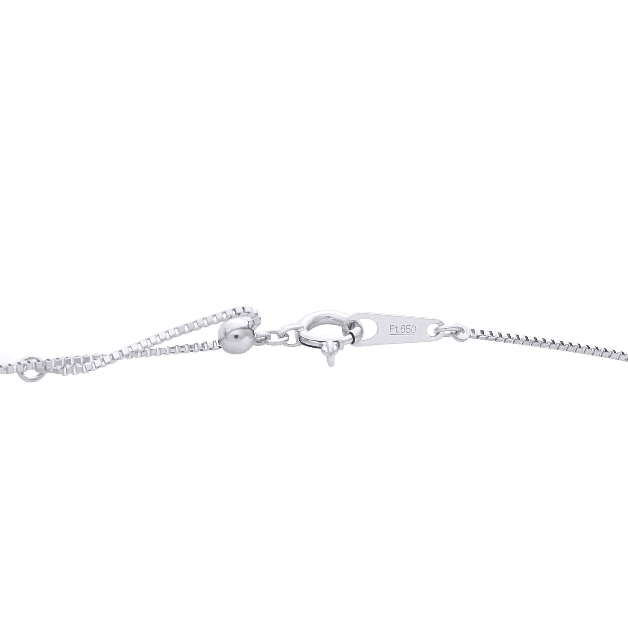 Taglio rotondo Collana con ciondolo in platino con diamante e rubino da 0.66 carati in vendita