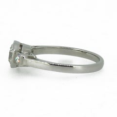Platinum 0.70 Carat Brilliant Cut Diamond Solitaire Engagement Ring