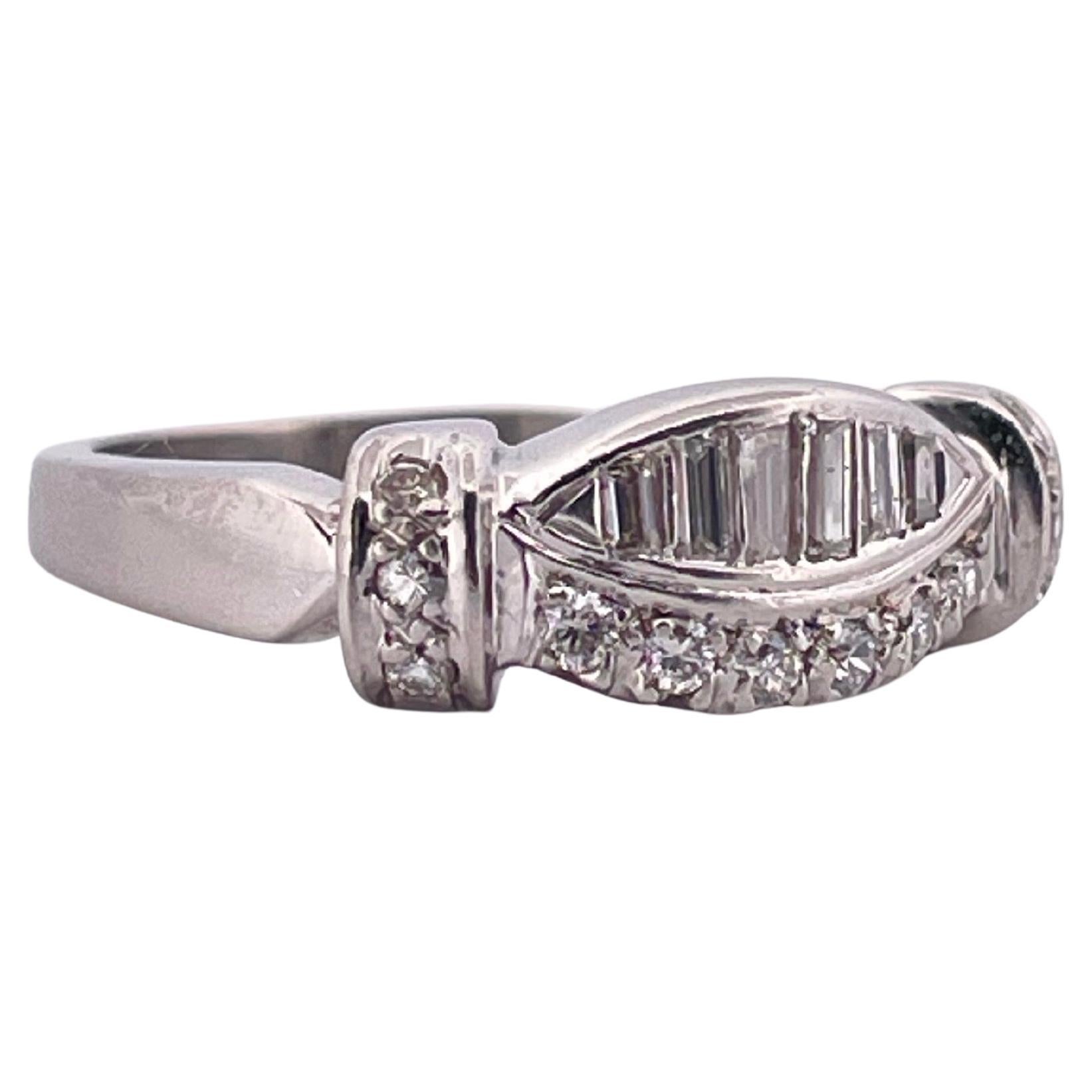 Platin 0,70ctw G-H SI1 Diamant Ring (Zeitgenössisch) im Angebot
