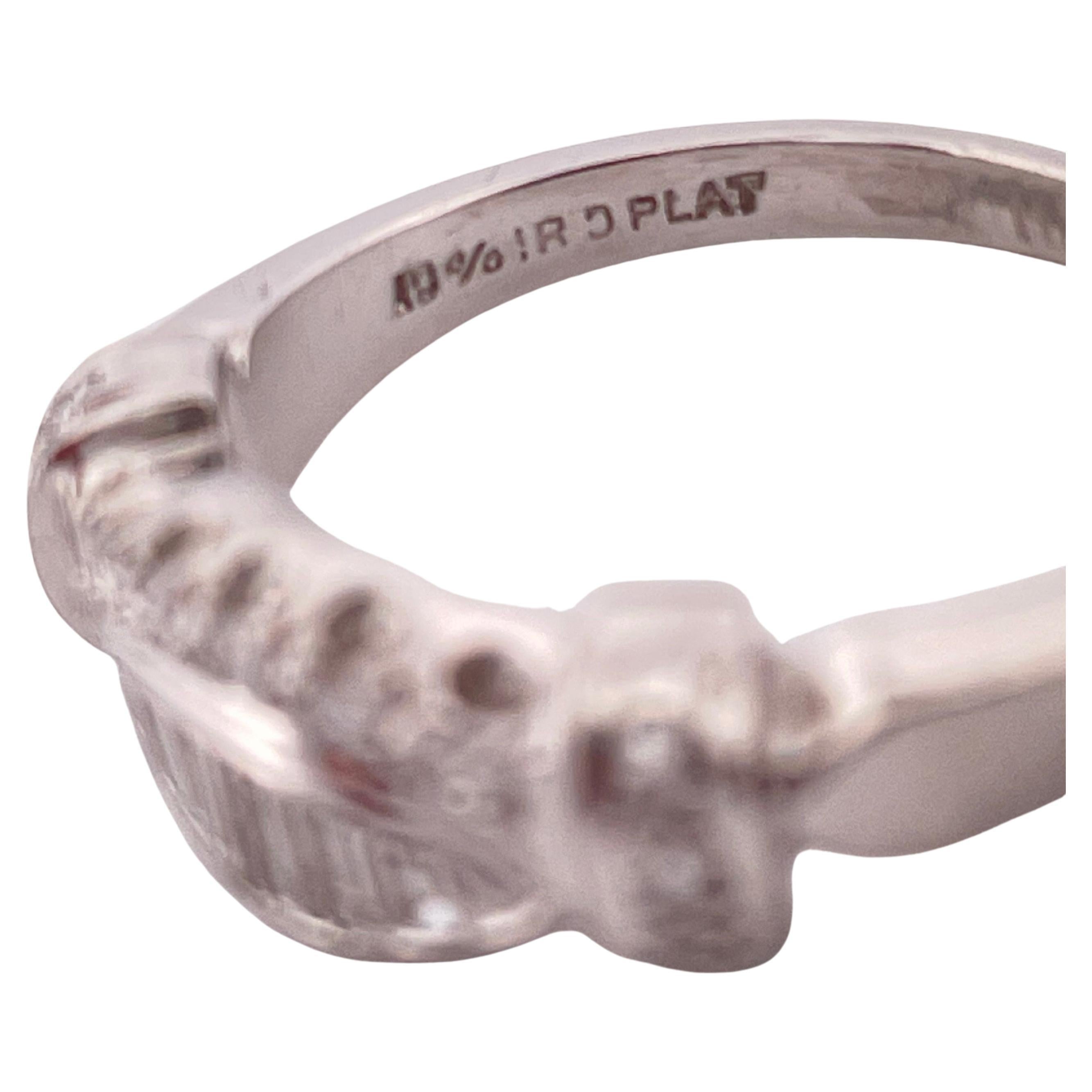 Platin 0,70ctw G-H SI1 Diamant Ring im Angebot 3
