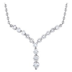 Platinum 0.74ct Diamond Necklace MF23-101525