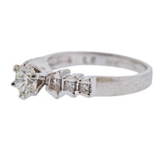 Platinum 0.75 Carat Diamond Engagement Ring