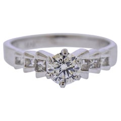 Platinum 0.75 Carat Diamond Engagement Ring
