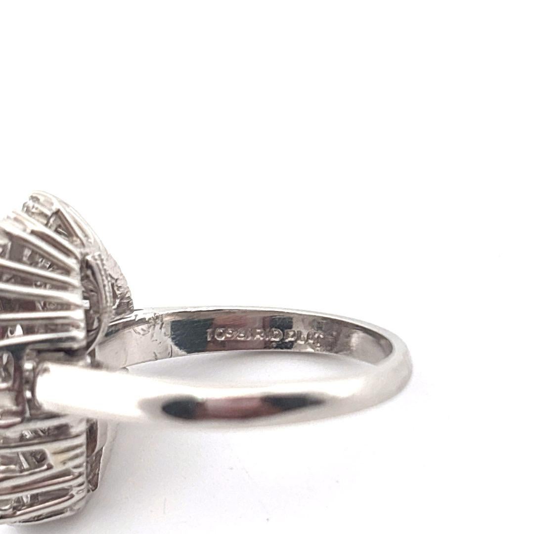Platine 0.75 Carat Rubis 3.00 Carat Diamant Bague Pendentif Combo en vente 4