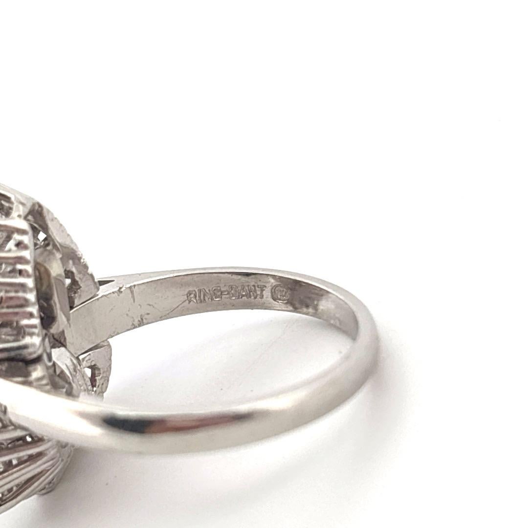 Platine 0.75 Carat Rubis 3.00 Carat Diamant Bague Pendentif Combo en vente 5