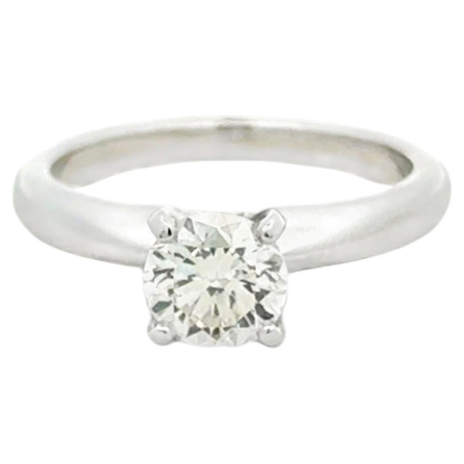 Platinum 0.75ct Round Brilliant Diamond Solitaire Engagement Ring