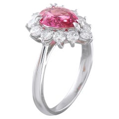 Platinum 0.77ct Diamond and Spinel Ring MF18-052126