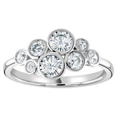 Platin 0,87 Karat Cocktail-Ring (mit jedem Kauf dreifaches Paar Diamant-Ohrstecker!)