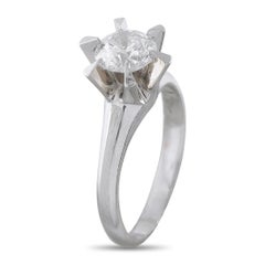 Platinum 0.94ct Diamond Ring MF13-070826