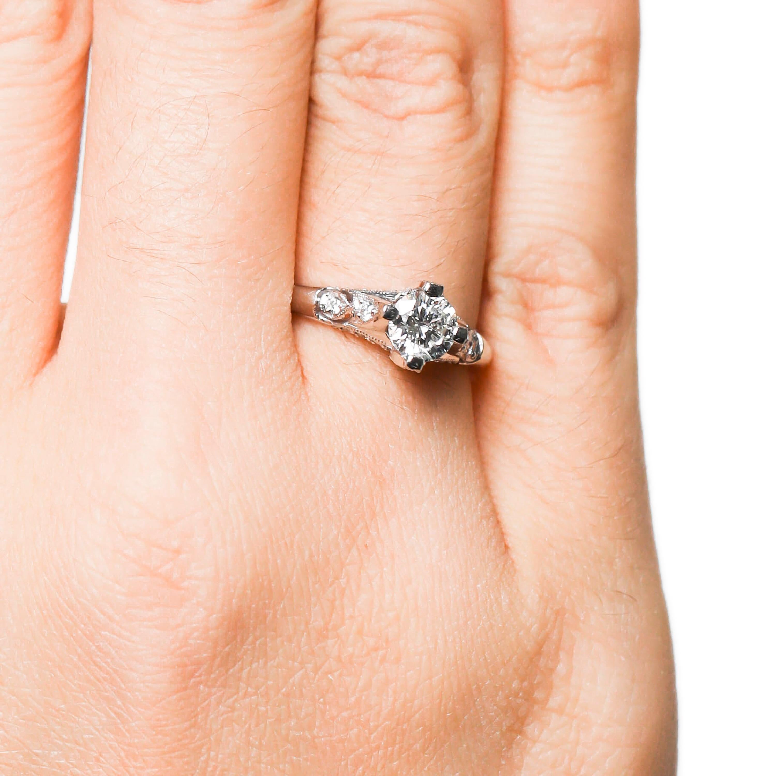 1.0 carat engagement rings