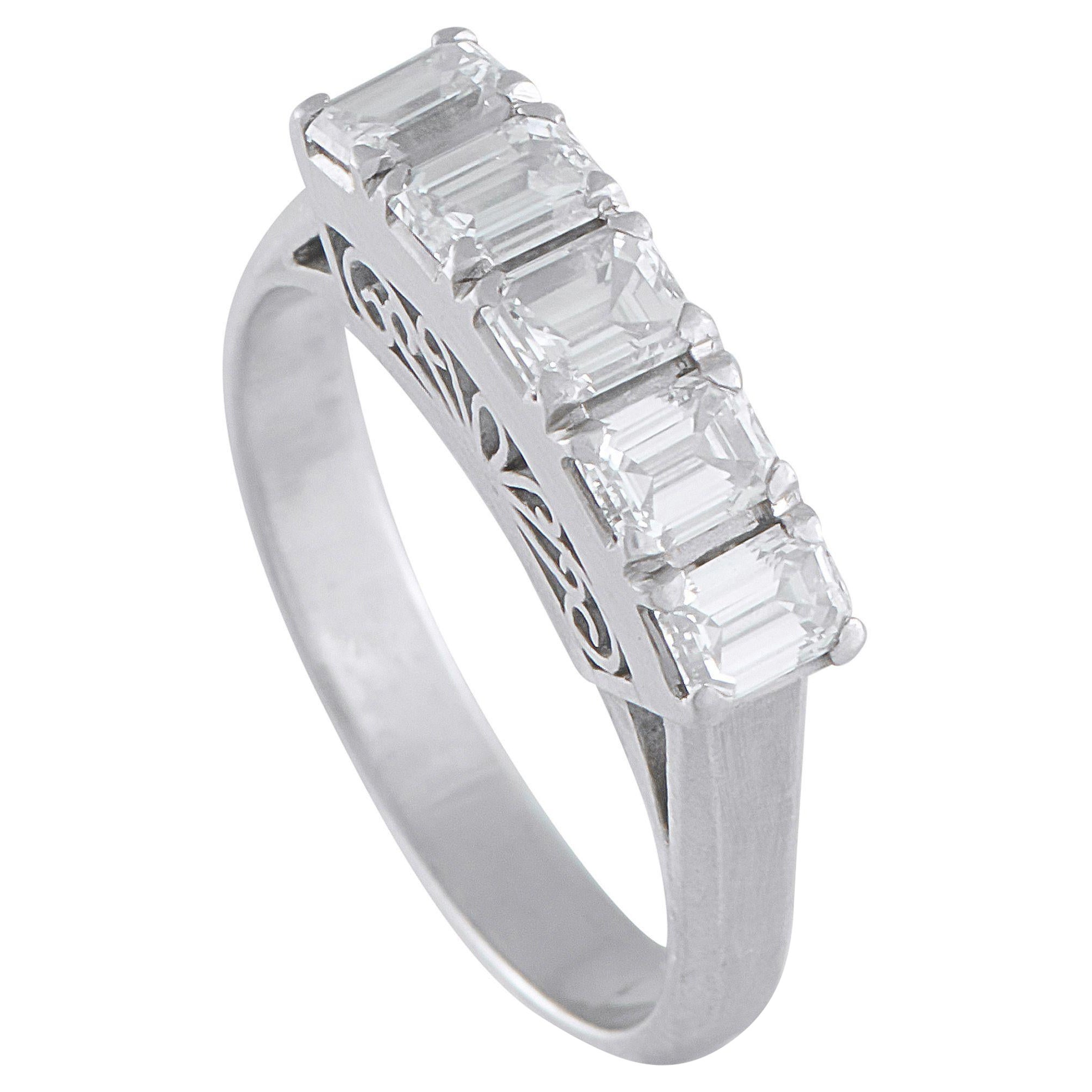 Anello in platino con diamante da 1,01 carati