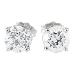 Boucles d'oreilles en platine avec 1,01ct de diamant MF12-070125
