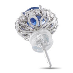 Orecchini in platino con diamanti e zaffiri da 1,02 carati MF35-041426