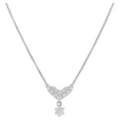 Platin 1,02ct Diamant-Halskette MF 13-010226
