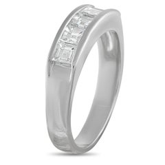 Platinum 1.03ct Diamond Ring #5260