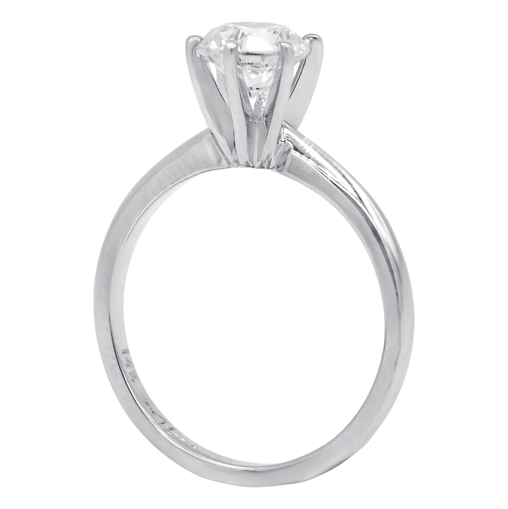 Timeless Platinum Diamond Engagement ring, features 1.05 Carats GIA Certified Diamonds
D color VVS2 in clarity
Comes with GIA report
The center diamond can be sold separately


