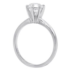 Anello di fidanzamento in platino da 1,05 carati F-VVS2