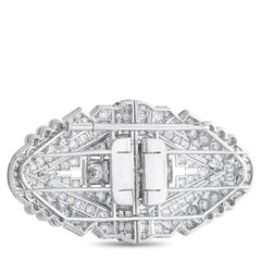 Spilla in platino con diamante da 10,50 carati MF17-012926