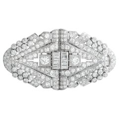 Spilla in platino con diamante da 10,50 carati MF17-012926